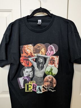 Gildan Taylor Swift Black Heavy Cotton Crewneck Tee